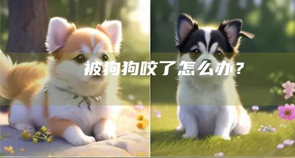 被狗狗咬了怎么办？
