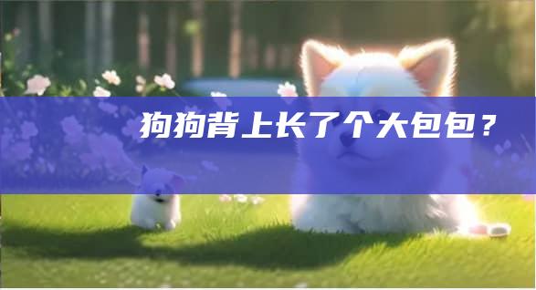 狗狗背上长了个大包包？