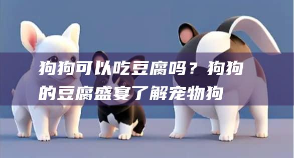 狗狗可以吃豆腐吗？狗狗的豆腐盛宴：了解宠物狗能否食用豆腐及其潜在益处