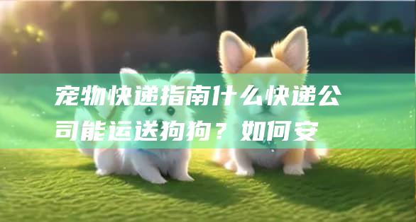 宠物快递指南什么快递公司能运送狗狗?如何安