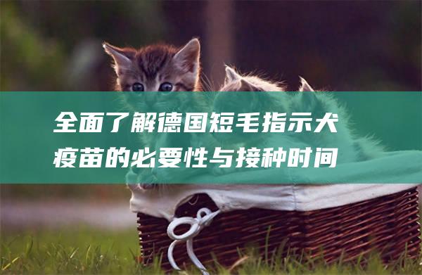 全面了解德国短毛指示犬疫苗的必要性与接种时间